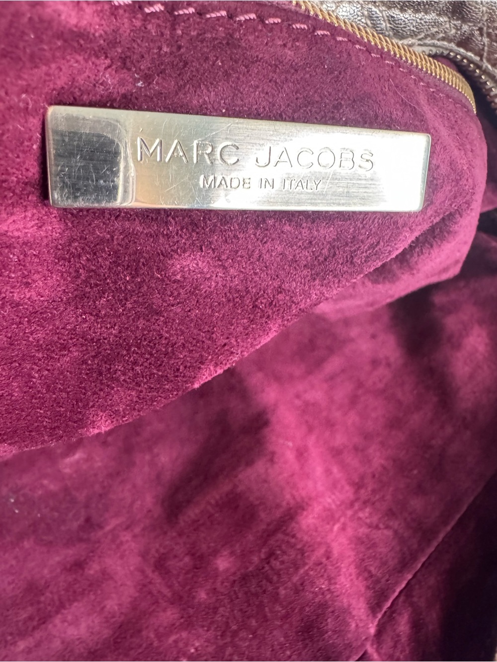 #359 Marc Jacobs Venetia Made in Italy Quilted Leather Satchel - Picture 14 of 16